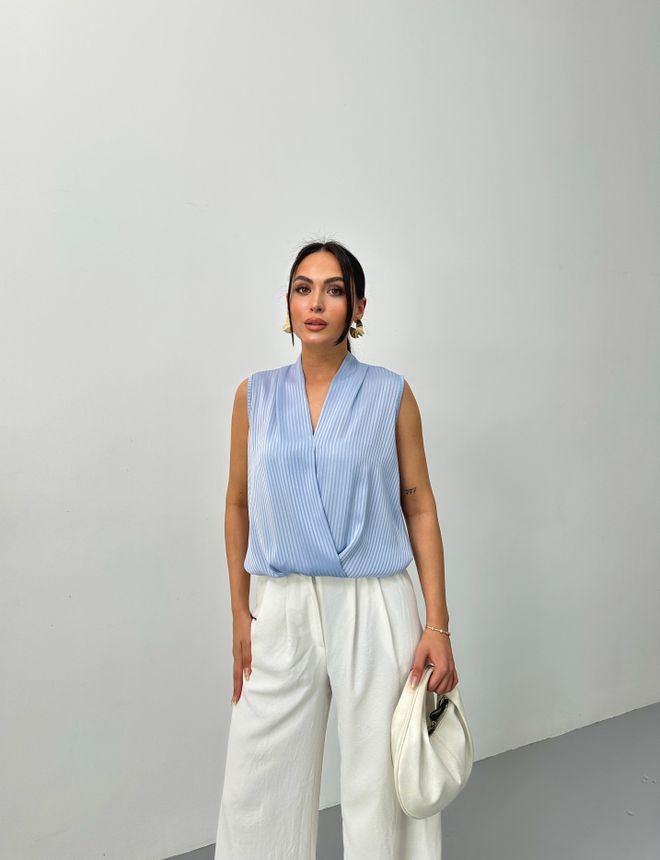 STEPS Blusa Doppiopetto A Maniche Zero Abbigliamento all'ingrosso Elegante