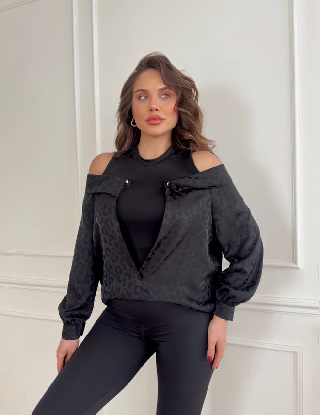 STEPS Düşük Omuz Yaka Bluz Toptan Giyim Gündelik