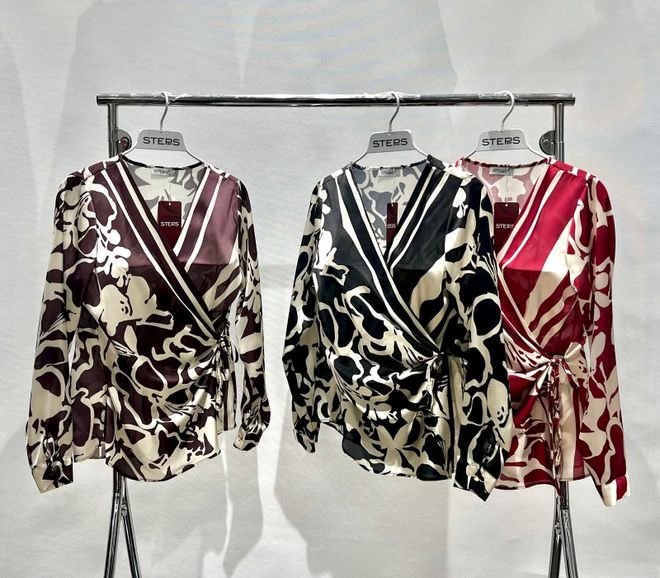 STEPS Camicetta Con Dettaglio Lacci Laterali E Colletto Doppiopetto Abbigliamento all'ingrosso Elegante