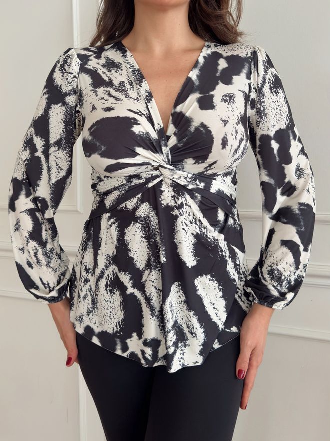 STEPS Blusa Annodata Sul Davanti Abbigliamento all'ingrosso Elegante
