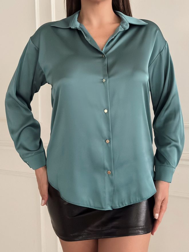 STEPS Camisa Satinada Ropa al por mayor Elegante