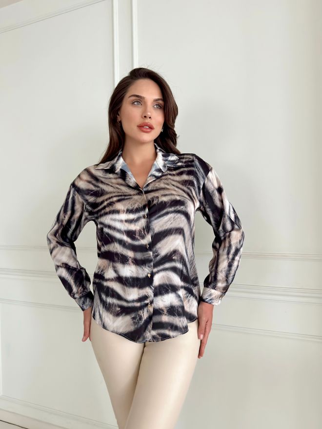 STEPS Camisa Satinada Ropa al por mayor Elegante