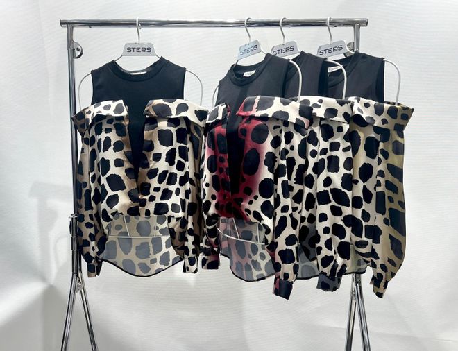STEPS Blusa A Spalla Bassa Abbigliamento all'ingrosso Elegante