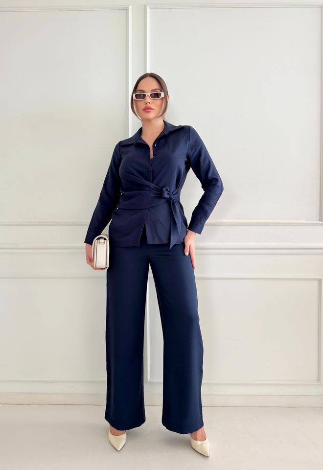 STEPS Blusa In Tessuto Tencel Abbigliamento all'ingrosso Formale