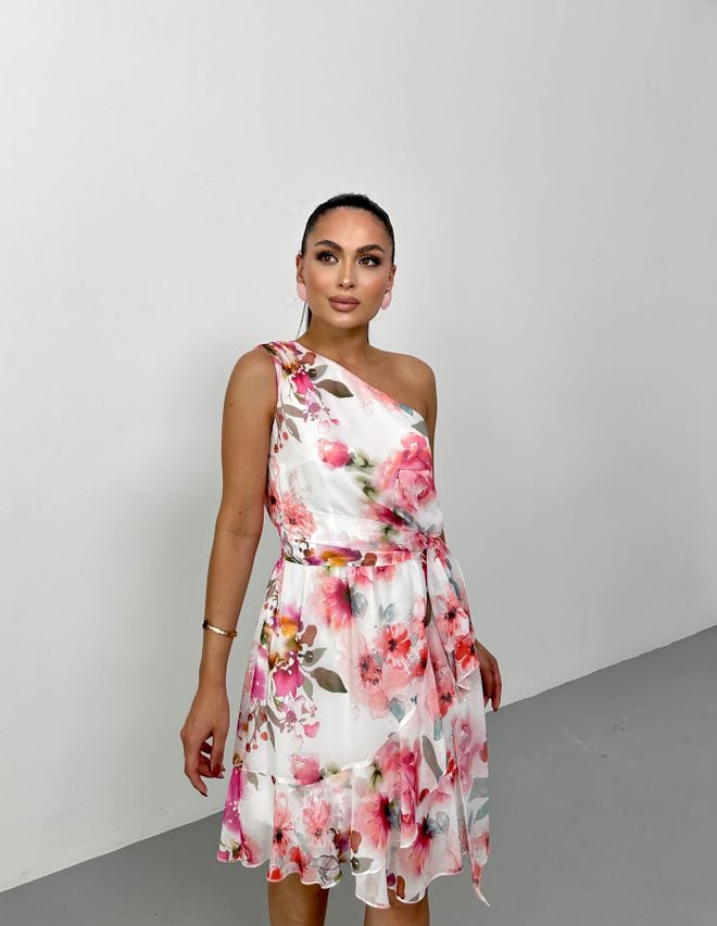 STEPS Vestido Envolvente Blanco Con Estampado Floral Ropa al por mayor Casual