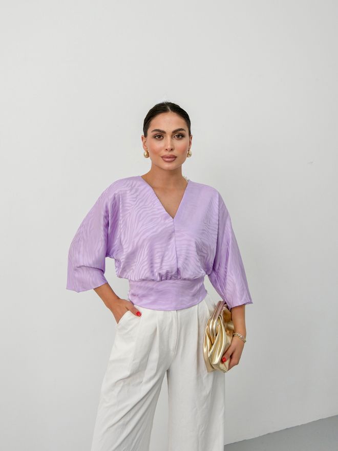 STEPS Lila Elegante Lässige Bluse Großhandelskleidung Lässig