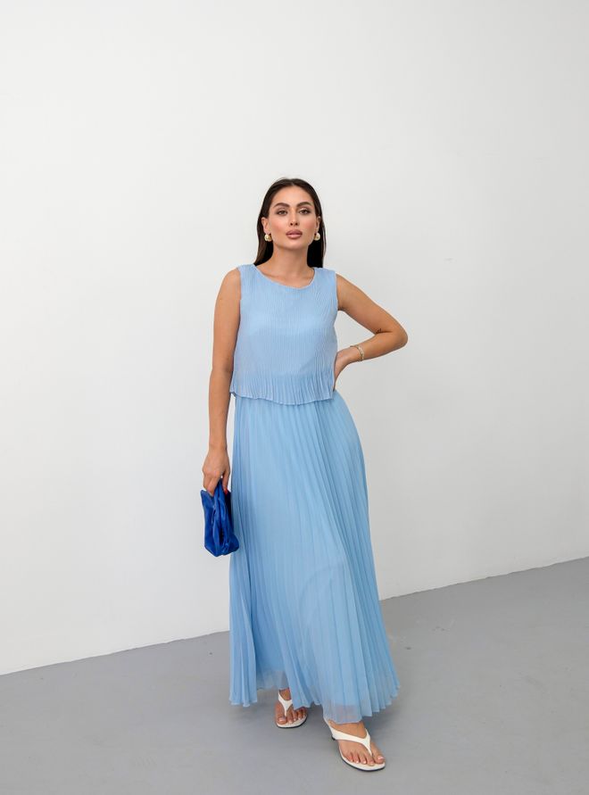 STEPS Blue Elegant Formal Shift Dress Wholesale Clothing Formal