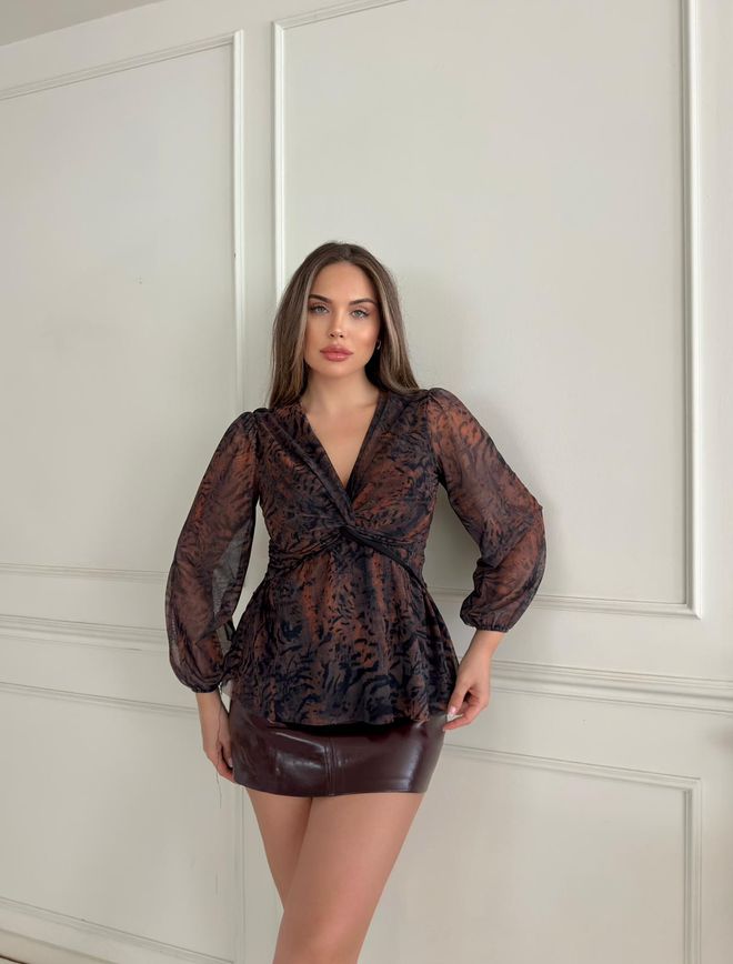 STEPS Μαύρη Σέξι Κομψή Εφαρμοστή Μπλούζα Χονδρικό εμπόριο ενδυμάτων Casual