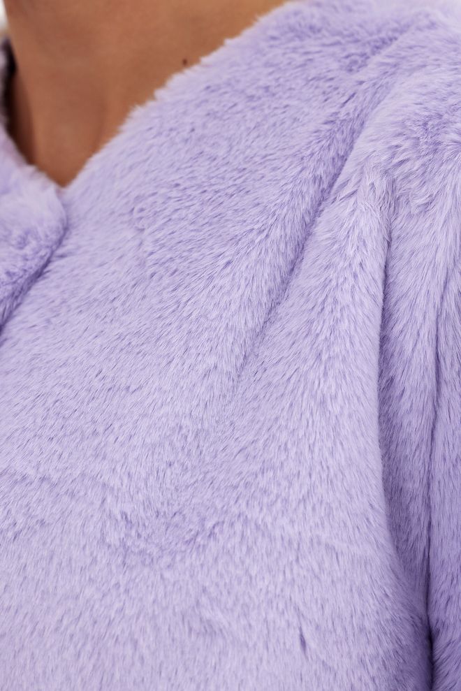 See More Chanel Fur Coat Purple Wholesale Clothing 4