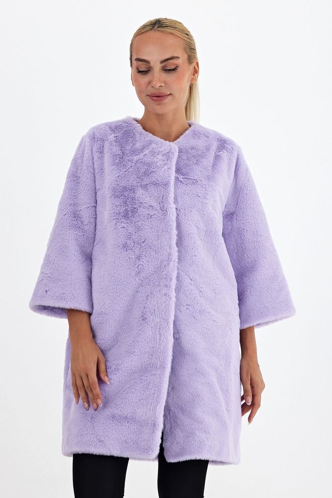 See More Şanel Bontjas Paars Groothandel Kleding Casual