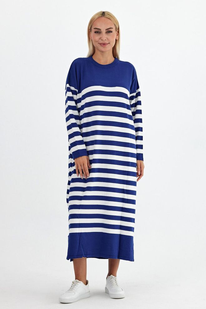 See More Gebreide Jurk Gestreept Groothandel Kleding Casual