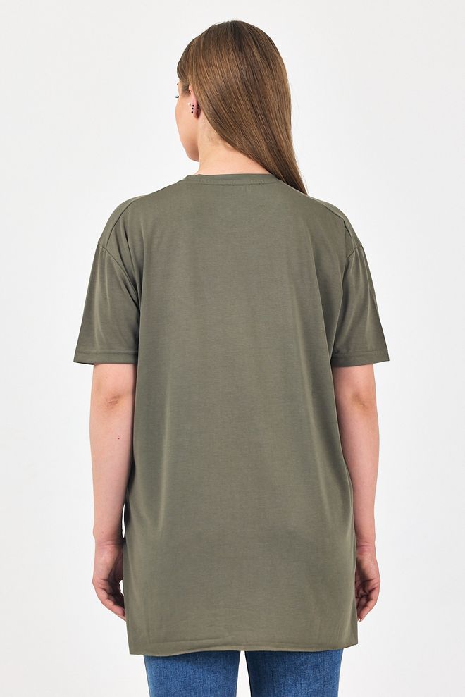 See More Green Casual Oversized Fit Tshirt With Half Sleeves Wholesale Clothing Summer