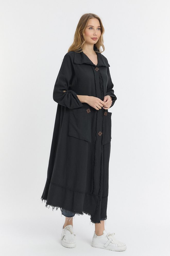 See More فستان بأزرار خشبية قياسي ملابس بالجملة عيد ميلاد