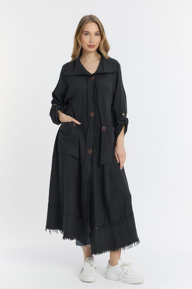 See More Jurk Met Houten Knopen Standard Groothandel Kleding Casual