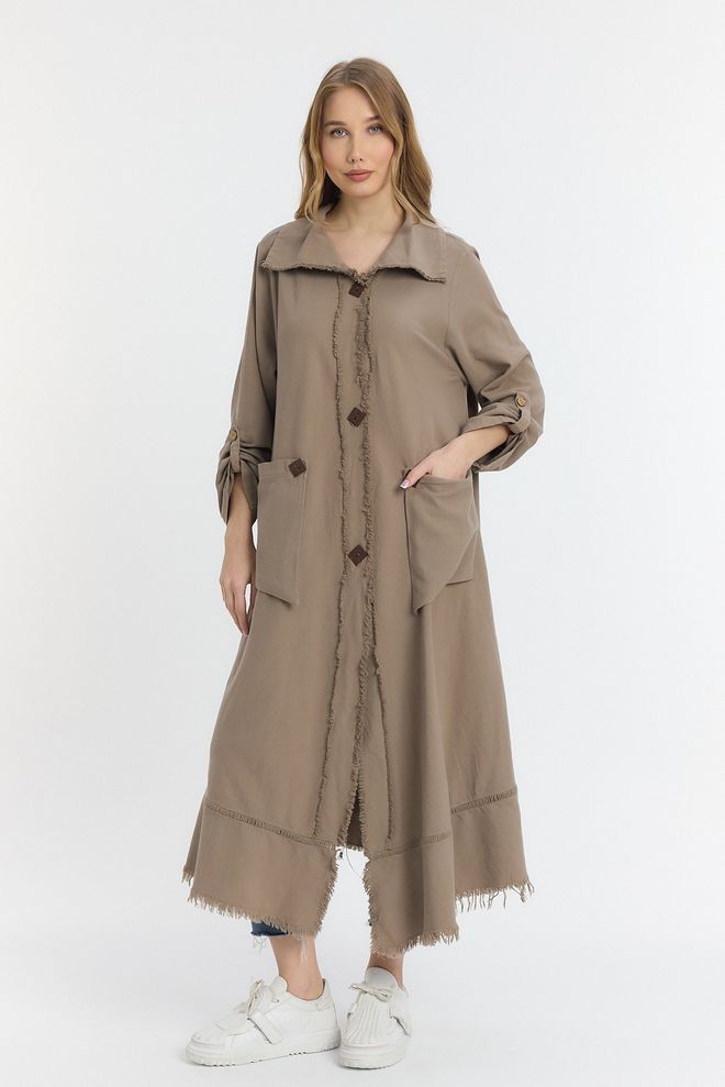 See More Jurk Met Houten Knopen Groothandel Kleding Casual