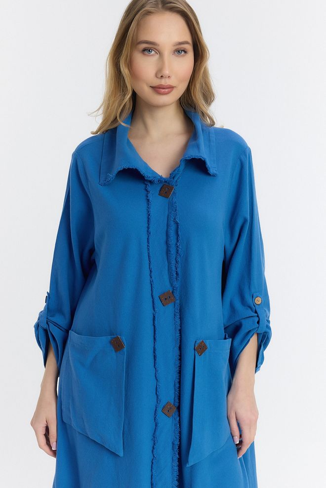 See More Robe Boutonnée En Bois Vêtements en gros Automne