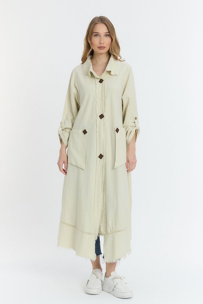 See More Jurk Met Houten Knopen Groothandel Kleding Casual