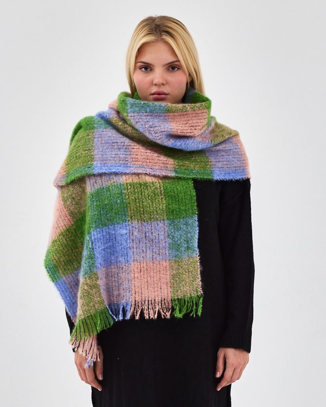 See More Chal Verde A Cuadros Para Otoño E Invierno Ropa al por mayor Modesto