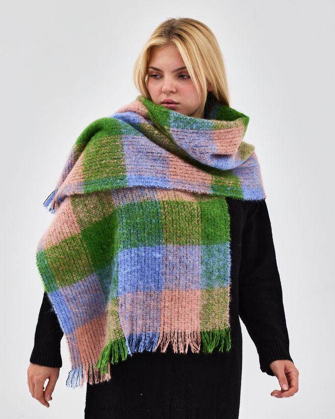 See More Șal Verde În Carouri Pentru Toamnă Și Iarnă Îmbrăcăminte cu ridicata 5