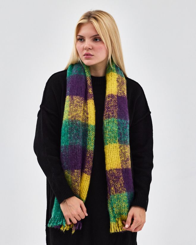 See More Κίτρινο Καρό Σάλι Για Κομψότητα Φθινοπώρου Και Χειμώνα Χονδρικό εμπόριο ενδυμάτων Πολυαμίδιο