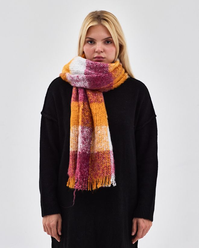 See More Yellow Checkered Elegant Shawl Χονδρικό εμπόριο ενδυμάτων undefined