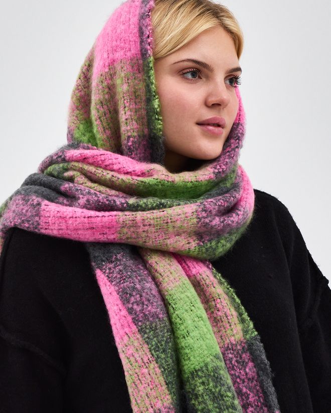 See More Ροζ Καρό Σάλι Για Φθινόπωρο Και Χειμώνα Χονδρικό εμπόριο ενδυμάτων 5