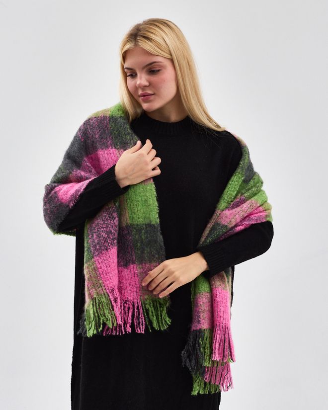 See More Ροζ Καρό Σάλι Για Φθινόπωρο Και Χειμώνα Χονδρικό εμπόριο ενδυμάτων Σαλόνι