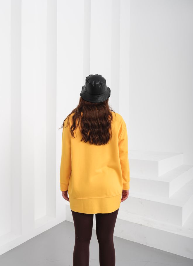 See More Yellow Sweatshirt Oversized Casual Sport Streetwear Wholesale Clothing 1