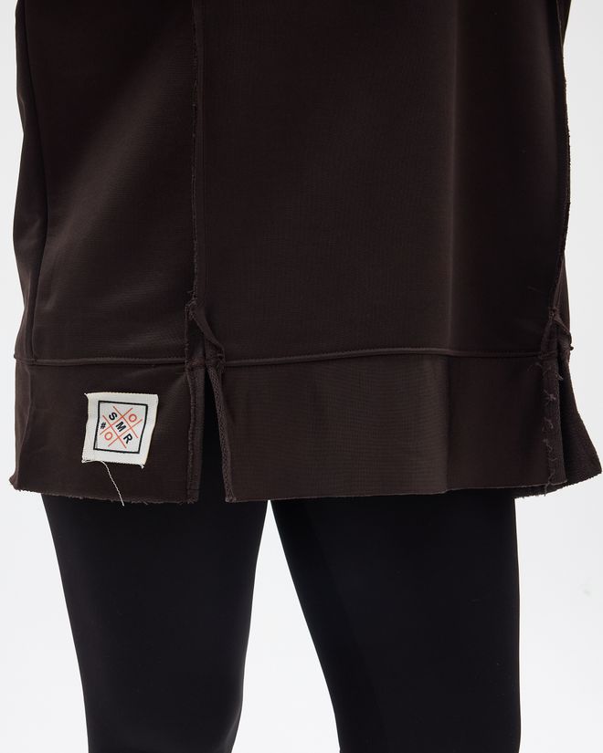 See More Brown Oversized Fit Sweatshirt With Letter Print Wholesale Clothing Winter