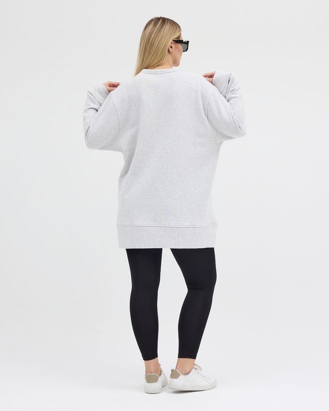 See More Grey Sweatshirt Oversized Fit Long Sleeve Casual Wholesale Clothing 1