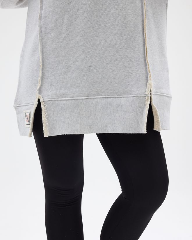 See More Grey Sweatshirt Oversized Fit Long Sleeve Casual Wholesale Clothing Lounge