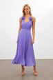 Модель оптовой продажи одежды носит str11388-dress-purple, турецкий оптовый товар  от .