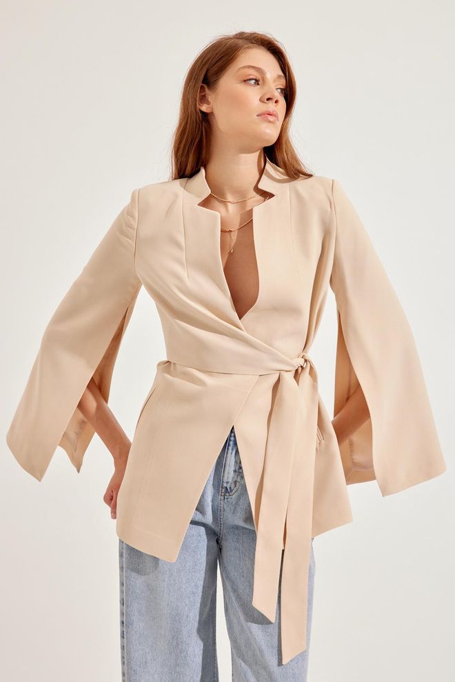 Setre Jacke Beige Großhandelskleidung Formal