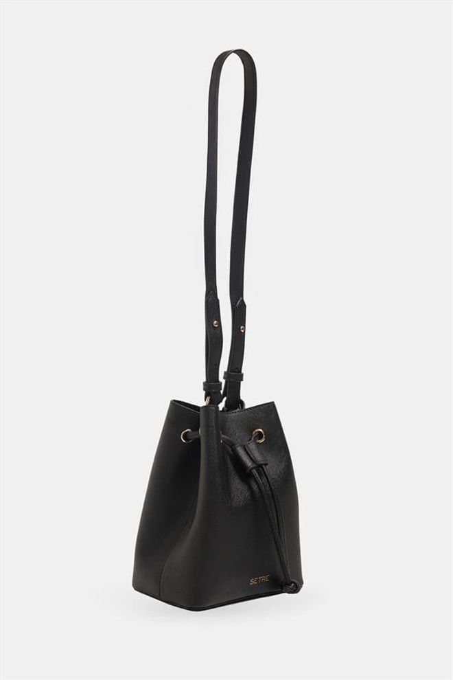 Setre Ice Detailed Shoulder Bag Black Wholesale Clothing 1