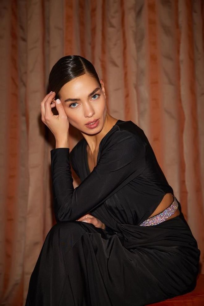 Setre Dress Black Wholesale Clothing Polyester