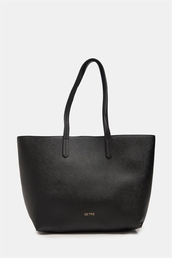 Setre Borsa A Tracolla Dettagliata Con Tracolla Lunga Nera Abbigliamento all'ingrosso 0