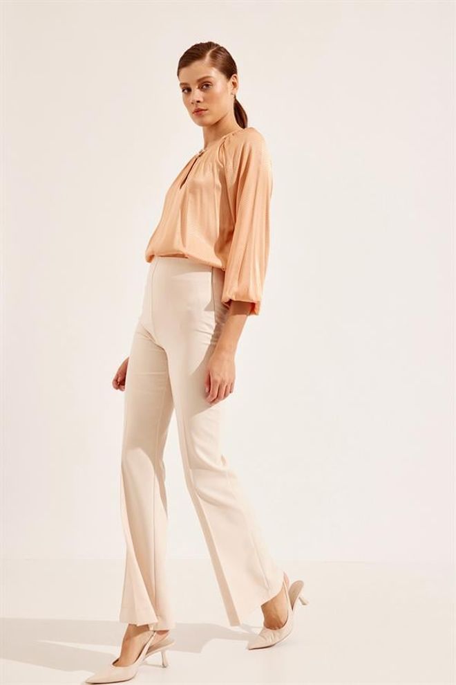 Setre Pantaloni Cu Picioare Late Bej Îmbrăcăminte cu ridicata Elegant