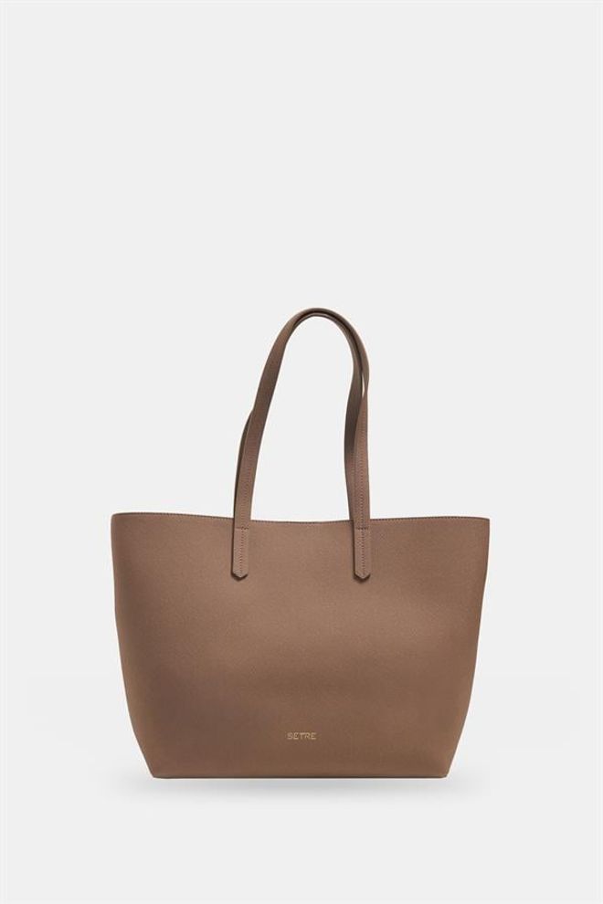 Setre Borsa A Tracolla Dettagliata Con Tracolla Lunga Beige Scuro Abbigliamento all'ingrosso 0
