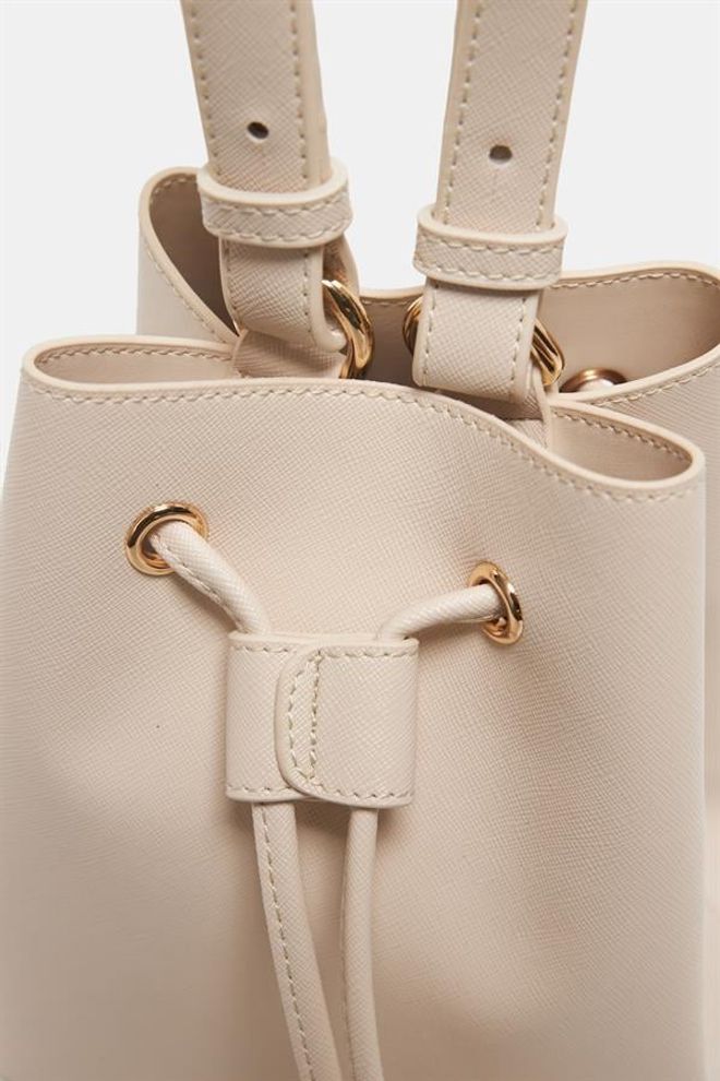 Setre Ice Detailed Shoulder Bag Light Beige Wholesale Clothing 2