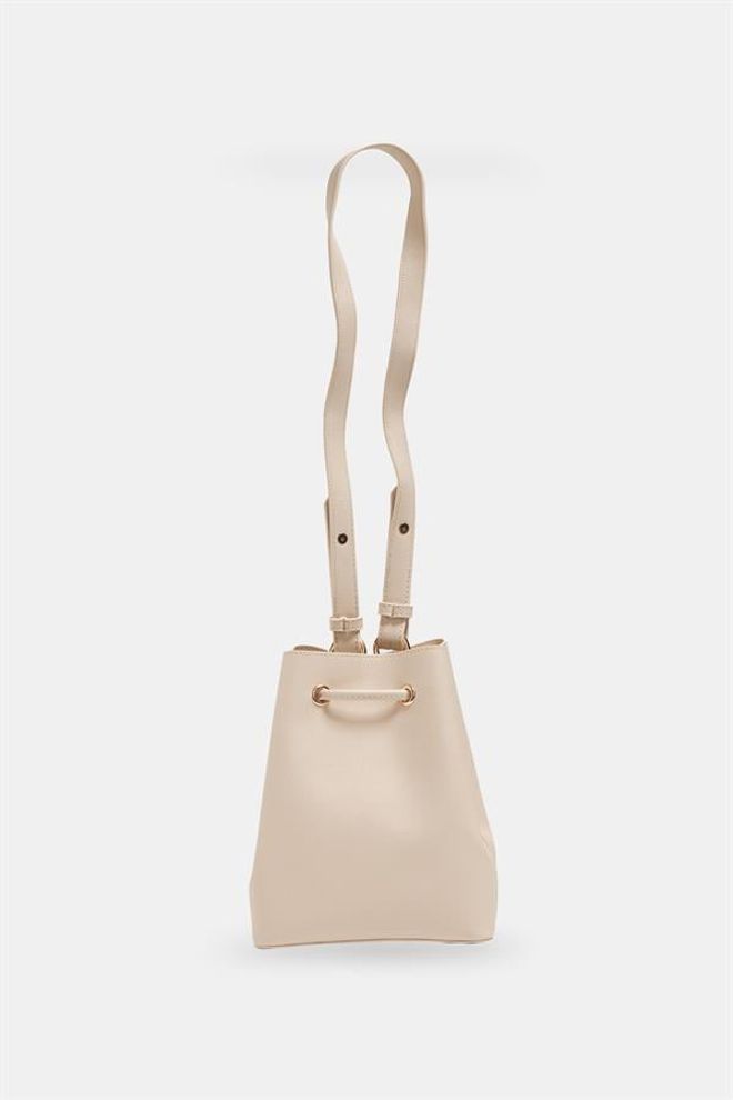 Setre Ice Detailed Shoulder Bag Light Beige Wholesale Clothing 3