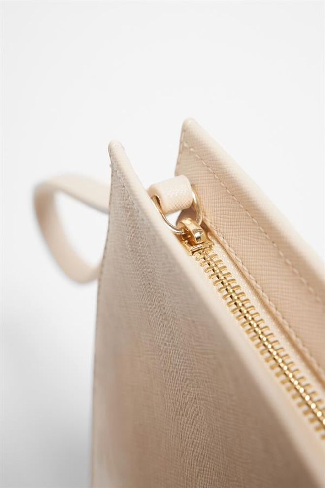 Setre Gedetailleerde Portfoliotas Met Ritssluiting Lichtbeige Groothandel Kleding 2