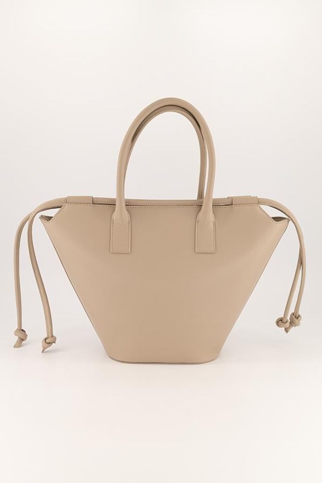 Setre Tassel Detailed Kožená Kabelka Tmavo Béžová Veľkoobchod s oblečením 4