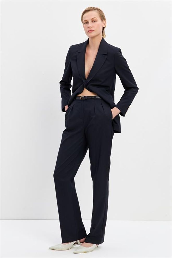 Setre Trousers Navy Toptan Giyim Gündelik