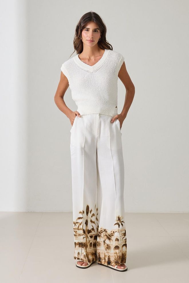 Setre White Blouse With V Neck And Cap Sleeves Wholesale Clothing Modest