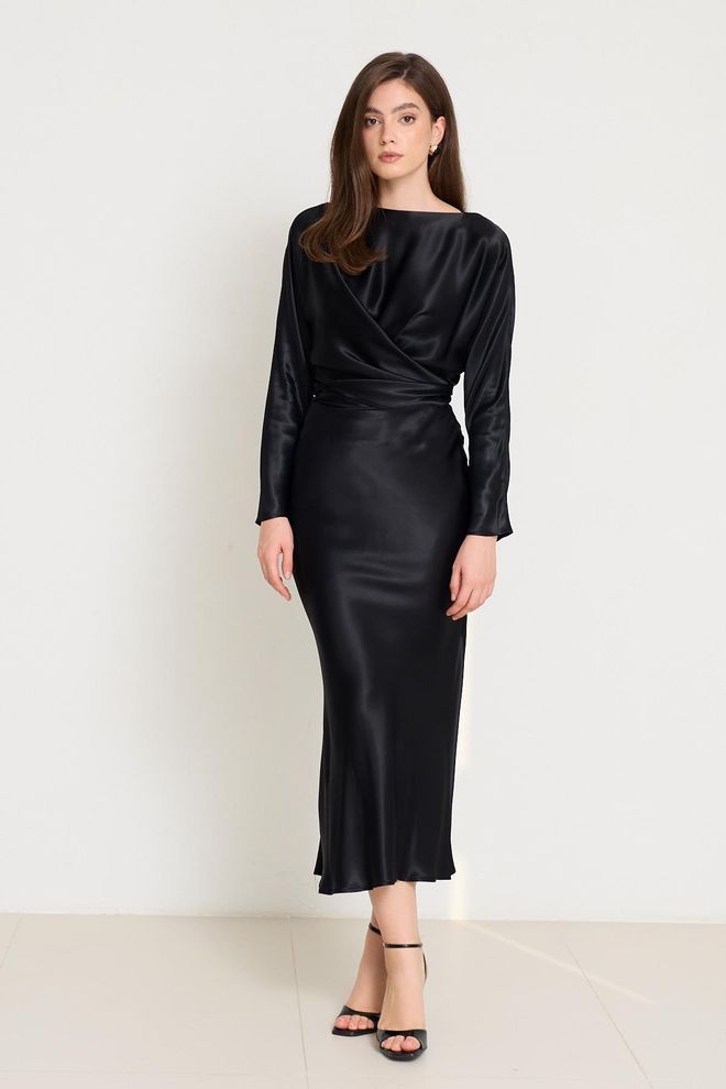 Setre Black Elegant Formal Mermaid Midi Skirt Wholesale Clothing Vintage
