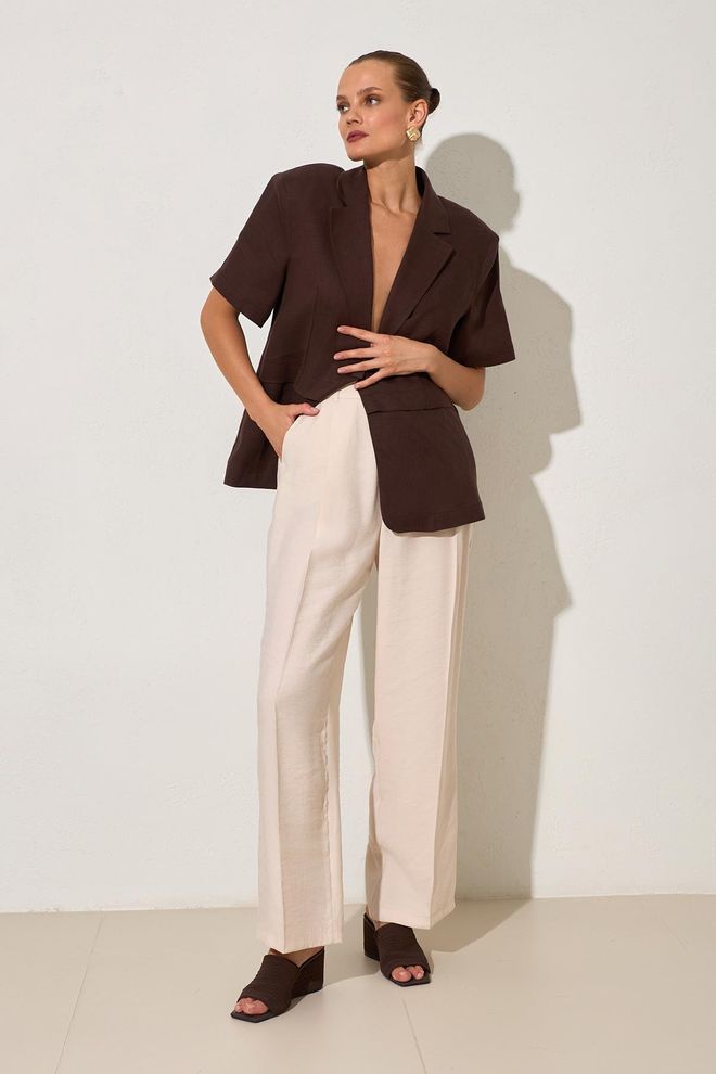 Setre Beige Formele Elegante Casual Broek Groothandel Kleding Casual