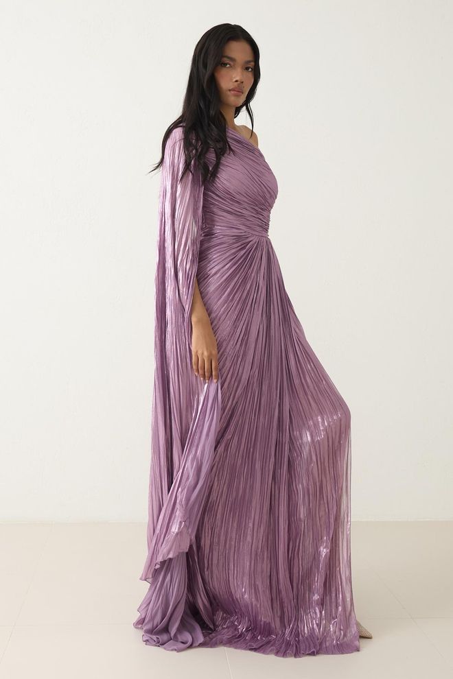 Setre Elegant Purple Dress With One Shoulder Neck Wholesale Clothing Cocktail