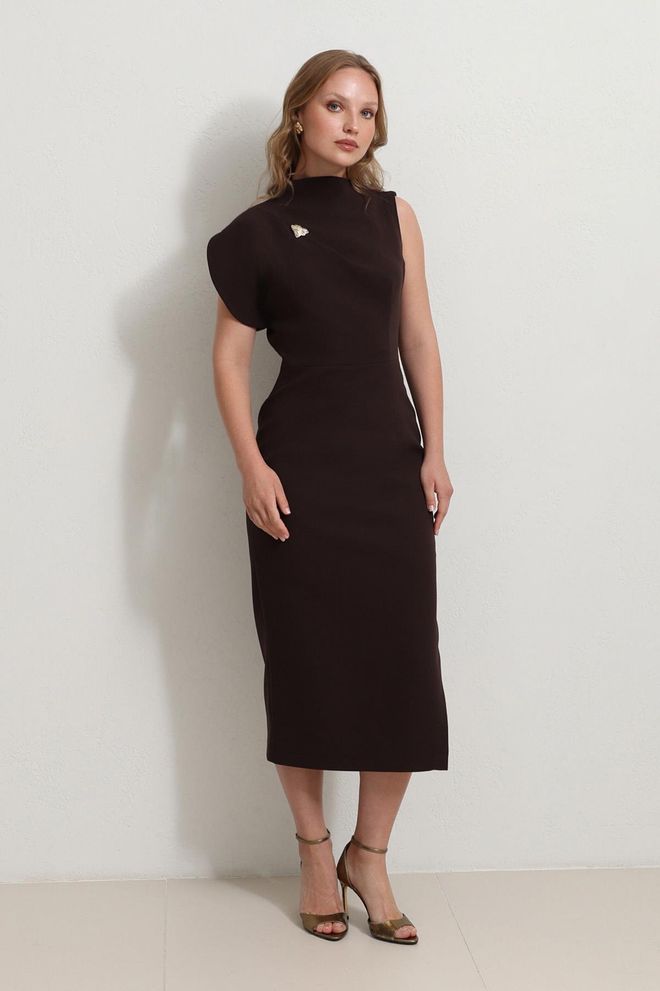 Setre Robe Fourreau Noire Élégante Avec Manches Mancherons Vêtements en gros Sexy