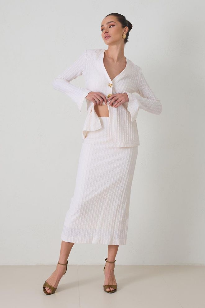 Setre White Elegant Formal Sexy Vintage Retro Pencil Skirt Wholesale Clothing Vintage