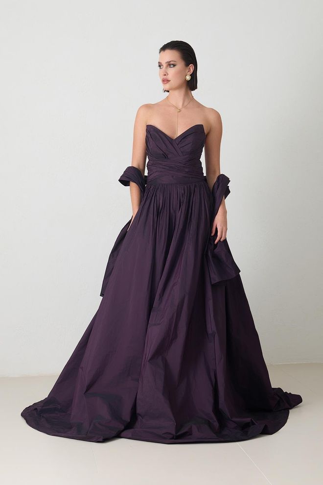 Setre Elegant Purple Fit And Flare Dress Wholesale Clothing Cocktail